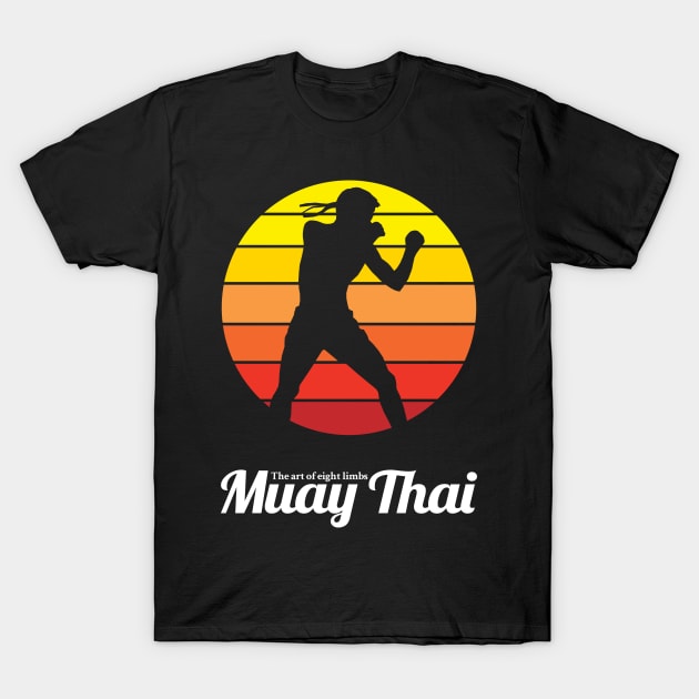 Muay Thai The Art of Eight Limbs T-Shirt by KewaleeTee